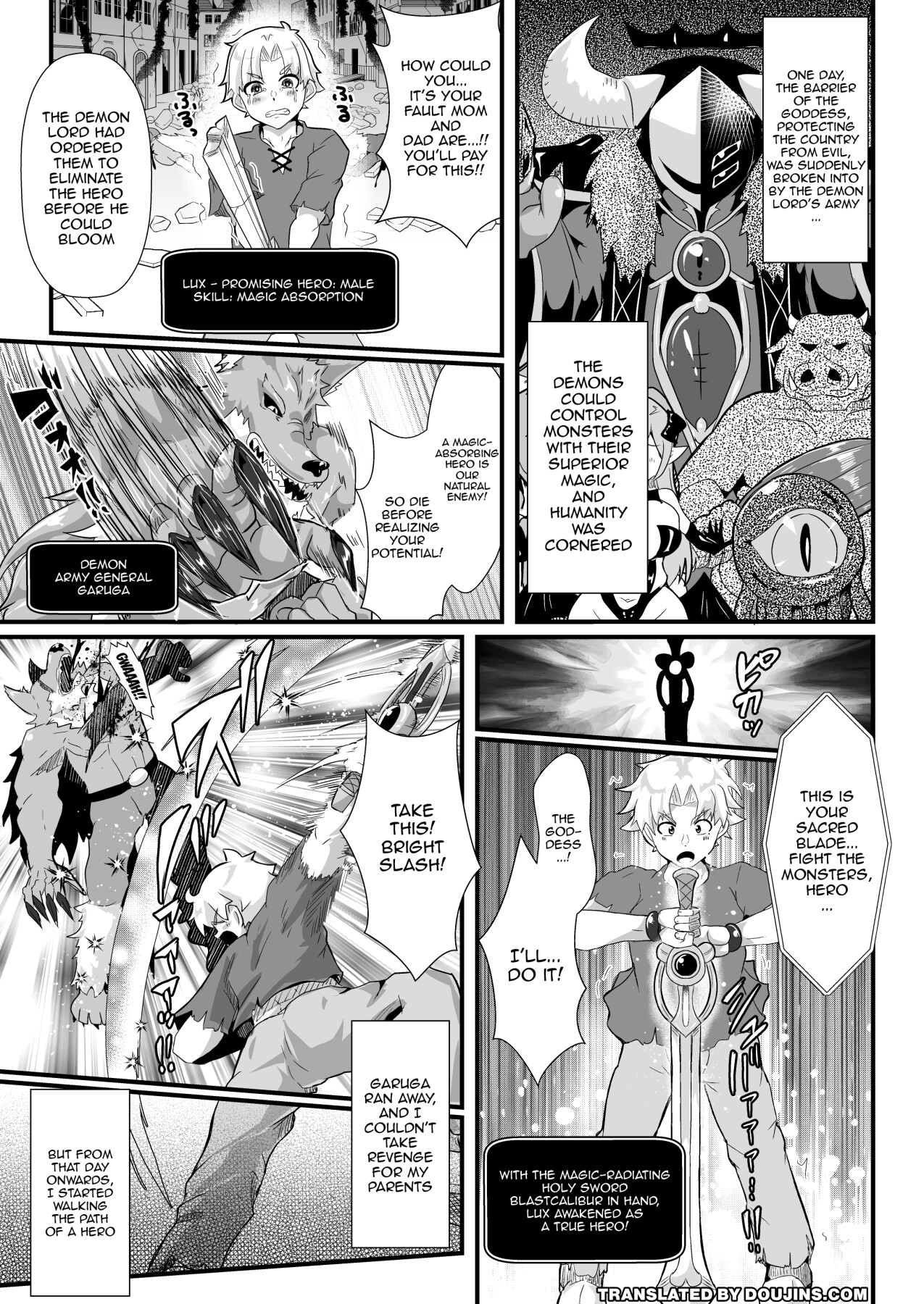 Hentai Manga Comic-TS Hero Can't Go Back-Read-2
